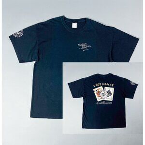 Vintage Graphic T-Shirt | Black Casino T-Shirt Lrg Back Graphic Size L